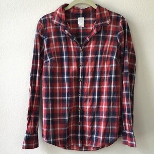 J.Crew plaid “perfect shirt”